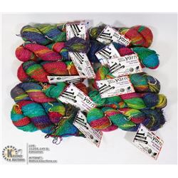 TEN NEW SKEINS OF SILK "DARN GOOD YARN" SPARKLE