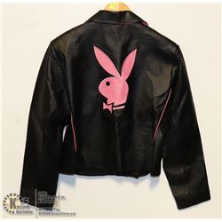 WOMENS PLAYBOY LEATHER JACKET SIZE LARGE