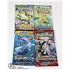 Image 1 : LOT OF 4 NEW SEALED POKEMON BOOSTER PACKS