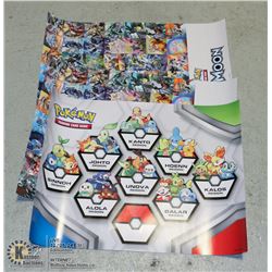 LOT OF 3 VARIOUS POKEMON COLLECTORS POSTERS
