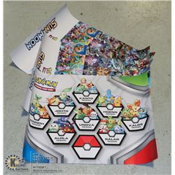 LOT OF 3 VARIOUS POKEMON COLLECTORS POSTERS