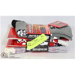 3PK LADIES HEAT WAVE SOCKS