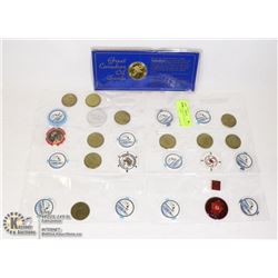 1975 AB OIL SANDS DOLLAR, LOT OF AB CASINO CHIPS