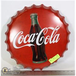 LARGE BOTTLE CAP METAL WALL HANGING