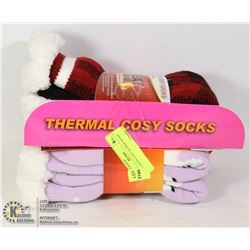 2 PK LADIES COZY SLIPPER SOCKS