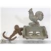 Image 1 : CAST IRON ROOSTER & COAT HOOK