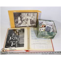 BOX -ANTIQUE PHOTOS AND LETTERS