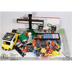 LARGE SET OF VINTAGE ESSO PLAYMOBIL TOYS