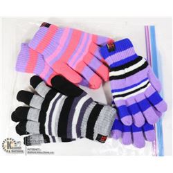 3PK KIDS HEAT WAVE GLOVES