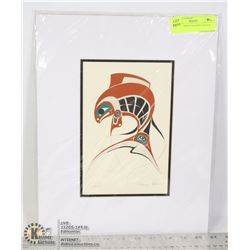 NATIVE PRINT "SALMON" DANNY DENNIS