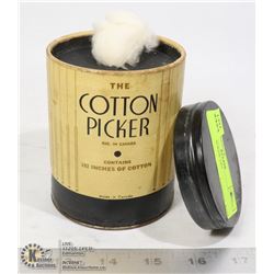 COTTON PICKER TIN