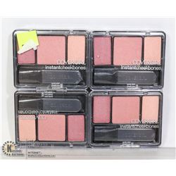 LOT OF 4 COVERGIRL INSTANT CHEEK BONES SETS