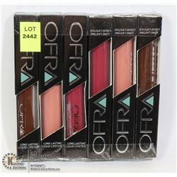 LOT OF 6 OFRA LONG LASTING LIQUID LIPSTICKS
