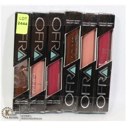 LOT OF 6 OFRA LONG LASTING LIQUID LIPSTICKS