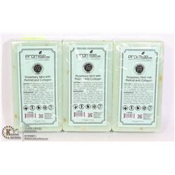 3 BARS OF PROMISE CBD ROSEMARY MINT WITH