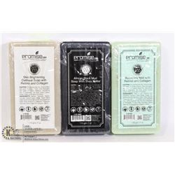3 ASSORTED BARS OF PROMISE CBD BAR SOAP