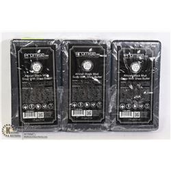 3 BARS OF PROMISE CBD AFRICAN BLACK MUD SOAP