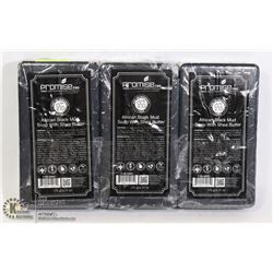 3 BARS OF PROMISE CBD AFRICAN BLACK MUD SOAP