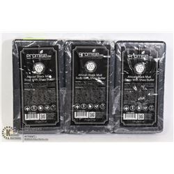 3 BARS OF PROMISE CBD AFRICAN BLACK MUD SOAP