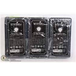 3 BARS OF PROMISE CBD AFRICAN BLACK MUD SOAP