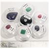 Image 1 : LOT OF 7 RUBY, EMERALD, SAPPHIRE ETC. GEMSTONES