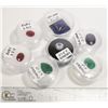 Image 1 : LOT OF 7 RUBY, EMERALD, SAPPHIRE ETC. GEMSTONES