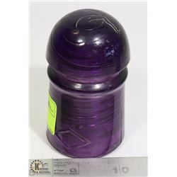 PURPLE GLASS INSULATOR