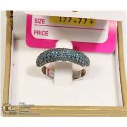 925 WITH 1CT BLUE DIAMONDS RETAIL $499