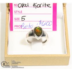 925 KORITE AMMOLITE TEARDROP SIZE 5 RETAIL 589