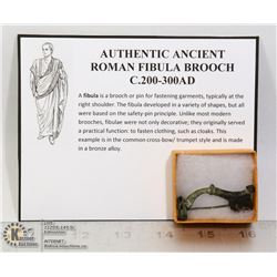 AUTHENTIC ANCIENT ROMAN FIBULA BROOCH
