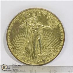 1907 REPLICA ST GAUDENS DOUBLE EAGLE MEDAL