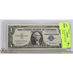 1957 USA BLUE SEAL SILVER CERTIFICATE $1