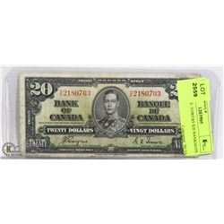 1937 COYNE-TOWERS $20 BANKNOTE
