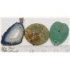 Image 1 : JADE & AGATE PENDANTS