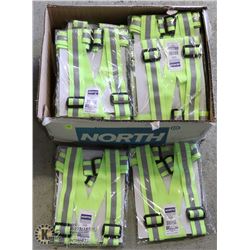 CASE OF 25 NORTH HIGH VISIBILITY SAFETY BELTS
