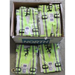 CASE OF 25 NORTH HIGH VISIBILITY SAFETY BELTS