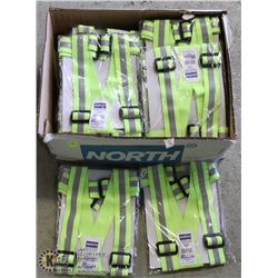 CASE OF 25 NORTH HIGH VISIBILITY SAFETY BELTS