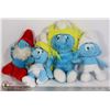 Image 1 : BAG - OLD STUFFY SMURFS