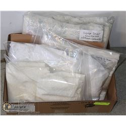 LOT OF SHIER CURTAIN SETS -SHIER & VALANCE