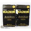 Image 1 : 2 PACKS OF 10 LARGE MAGNUM BARESKIN CONDOMS