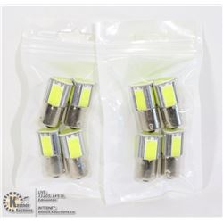 LOT OF 8 NEW RV/AUTO LED BULBS - COOL WHITE
