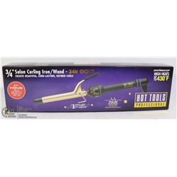 3/4" 24K GOLD SALON CURLING IRON/ WAND
