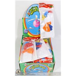 RETAIL DISPLAY OF BALLOON HELICOPTER TOYS