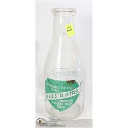 VINTAGE NESS' DAIRY MILK BOTTLE