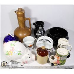 LARGE FLAT OF ESTATE COLLECTIBLES AND GLASSWARE