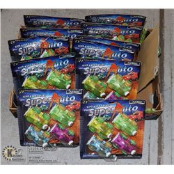 LARGE FLAT OF PULL BACK ACTION CAR TOYS