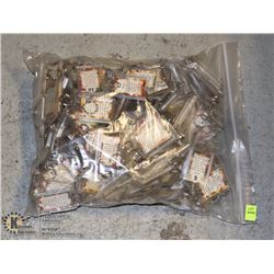 LARGE BAG OF ASSORTED KEYCHAINS