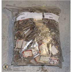 LARGE BAG OF ASSORTED KEYCHAINS