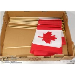 FLAT OF CANADIAN FLAGS ON STICKS