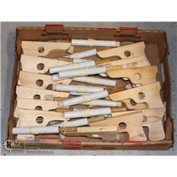FLAT OF WOOD GUN TOYS